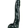 Gode Géant Pénis Long Noir 28,5 Cm X 5,5 Cm