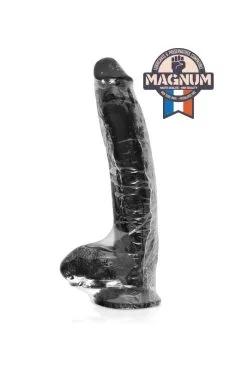 Gode Géant Ventouse Noir 31.5x6.3 Cm