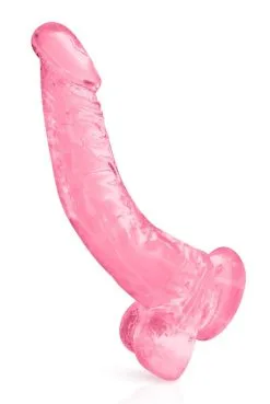 Gode Jelly Courbe Rose Ventouse XL 22cm