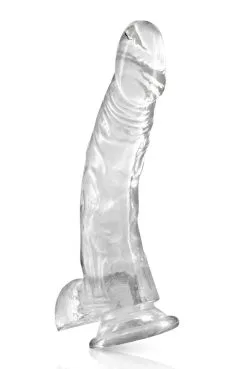 Gode Jelly Courbe Transparent Ventouse XL 22cm -SexToys Soldes gode jelly courbe transparent ventouse xl 22cm 2
