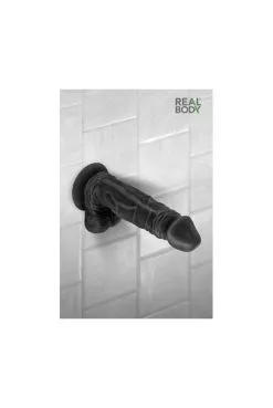 Gode Réaliste 21cm Real Jayson Noir -SexToys Soldes gode realiste 21cm real jayson noir 2
