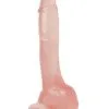 Gode Ventouse Rose Transparent 24 X 4,5 Cm