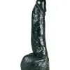 Gode XXL Réaliste Noir Veiné 22 Cm X 4,5 Cm