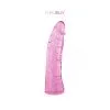 Godemichet Courbe Rose 18,5 Cm Jelly