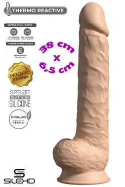 Gros Gode Ventouse 38 X 6,5 Cm Réaliste Chair Thermo Réactif