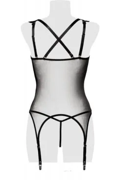 Guêpière Tulle Décolleté Dentelle -SexToys Soldes guepiere tulle decollete dentelle 3