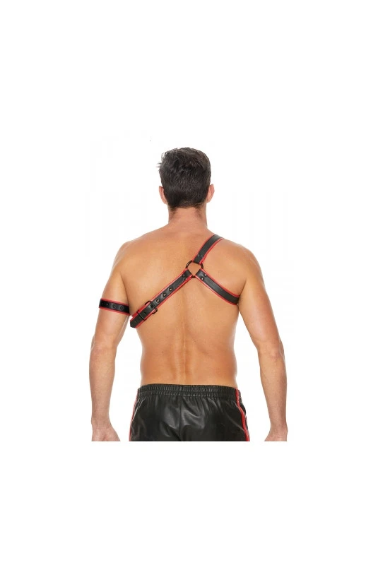 Harnais Gladiator Rouge Et Noir - Ouch! 3 Harnais Gladiator Rouge Et Noir - Ouch! – Image 3