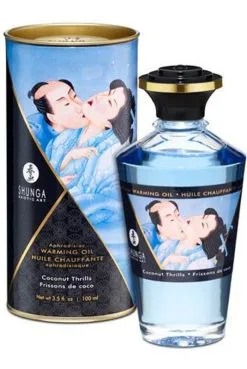 Huile Chauffante Aphrodisiaque Comestible Frissons De Coco