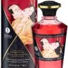 Huile Chauffante Aphrodisiaque Comestible Vin Pétillant Fraise