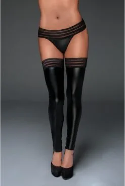 Jambières WetLLook Fetish Noir HandMade -SexToys Soldes jambieres wetllook fetish noir handmade 3