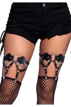 Jarretières Chauve Souris Cloutés