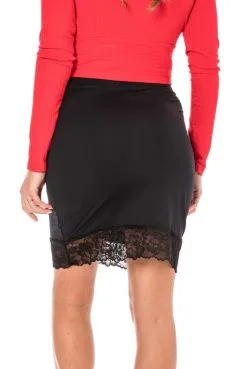 Jupe Longue Noire Bas Dentelle Maria -SexToys Soldes jupe longue noire bas dentelle maria 4