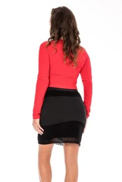 Jupe Longue Noire Rosa -SexToys Soldes jupe longue noire rosa 4