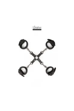 Kit D'attaches 4 Menottes SM BDSM Fetish Collection