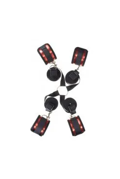 Kit D'Attaches De Lit SM BDSM -SexToys Soldes kit dattaches de lit sm bdsm 1