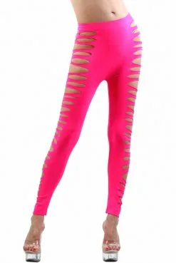 Legging Fushia Sexy Moulant Ajouré -SexToys Soldes legging fushia sexy moulant ajoure 2