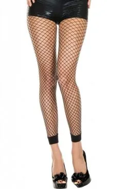 Legging Noir Résille Filet Fin Et Moulante