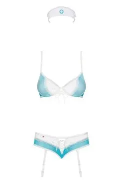 Lingerie Infirmière Sexy Bleu -SexToys Soldes lingerie infirmiere sexy bleu 3