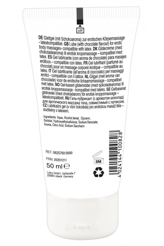 Lubrifiant Gel De Massage Végétalien Comestible Chocolat Blanc 50ml 2 Lubrifiant Gel De Massage Végétalien Comestible Chocolat Blanc 50ml – Image 2