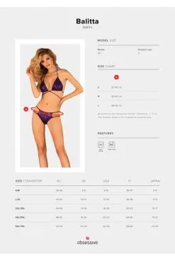 Maillot De Bain Violet 2 Pièces Balitta -SexToys Soldes maillot de bain violet 2 pieces balitta 4