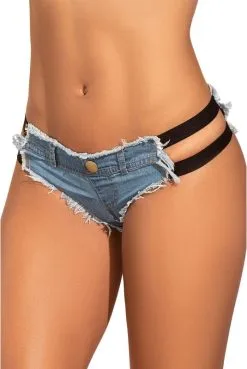Micro Short String Effet Jean Ultra Sexy -SexToys Soldes micro short string effet jean ultra sexy 2