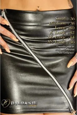 Mini Jupe Zip Fetish Ruler Noir HandMade 10 Mini Jupe Zip Fetish Ruler Noir HandMade -SexToys Soldes mini jupe zip fetish ruler noir handmade 3
