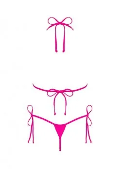 Mini Maillot De Bain 2 Pièces Rose Bella Vista -SexToys Soldes mini maillot de bain 2 pieces rose bella vista 3