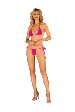 Mini Maillot De Bain 2 Pièces Rose Bella Vista -SexToys Soldes mini maillot de bain 2 pieces rose bella vista 4