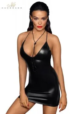 Mini Robe Club Libertin Wetlook Dos Lacé -SexToys Soldes mini robe club libertin wetlook dos lace 4