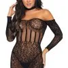 Mini Robe Lingerie Dentelle Noir