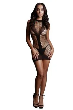 Mini Robe Résille Y Sexy -SexToys Soldes mini robe resille y sexy 3