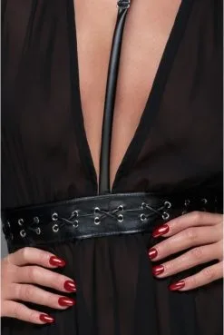 Mini Robe Transparente Mousseline Collier Choker Fetish Noir HandMade -SexToys Soldes mini robe transparente mousseline collier choker fetish noir handmade 3