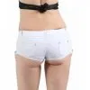 Mini Short Sexy Blanc Avec Strass