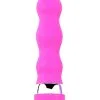 Mini Vibromasseur Ondulé Rose 11 Cm