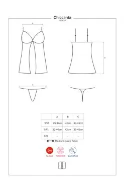 Nuisette Babydoll Chiccanta -SexToys Soldes nuisette babydoll chiccanta 4