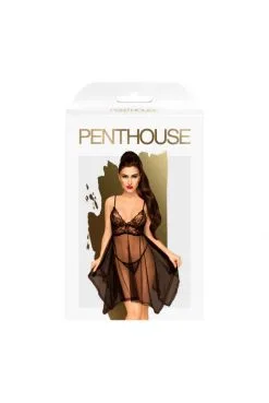 Nuisette Babydoll Noir Naughty Doll -SexToys Soldes nuisette babydoll noir naughty doll 2