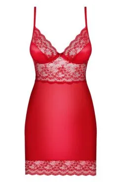 Nuisette Et String Rouge Lovica Obsessive -SexToys Soldes nuisette et string rouge lovica obsessive 2