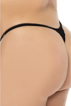 Nuisette Noir Grande Taille Motif Fleuri Et String Assorti -SexToys Soldes nuisette noir grande taille motif fleuri et string assorti 5