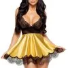 Nuisette Or BabyDoll Eve Et Masque Beauty Night