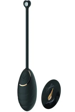 Oeuf Vibrant Puissant Télécommandé USB Noir