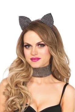 Oreilles De Chat Et Collier Assorti