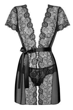 Peignoir Déshabillé Court Alluria Obsessive -SexToys Soldes peignoir deshabille court alluria obsessive 2