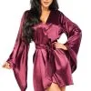Peignoir Kimo Samira Pourpre