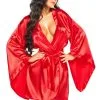 Peignoir Kimono Samira Rouge