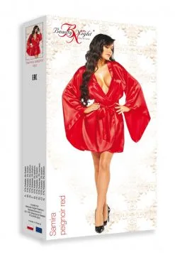 Peignoir Kimono Samira Rouge -SexToys Soldes peignoir kimono samira rouge 5