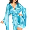 Peignoir Kimono Samira Turquoise