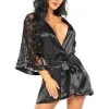 Peignoir Noir Marissa