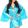Peignoir Turquoise Marlene
