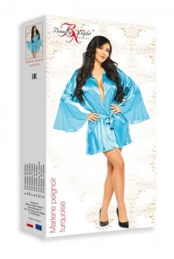 Peignoir Turquoise Marlene 14 Peignoir Turquoise Marlene -SexToys Soldes peignoir turquoise marlene 6