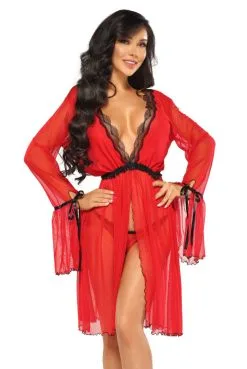 Peignoir Valentina Rouge